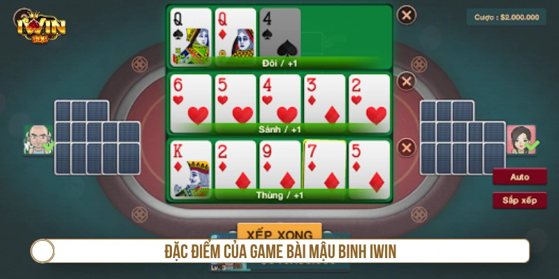 Đặc điểm của game mậu binh IWIN 